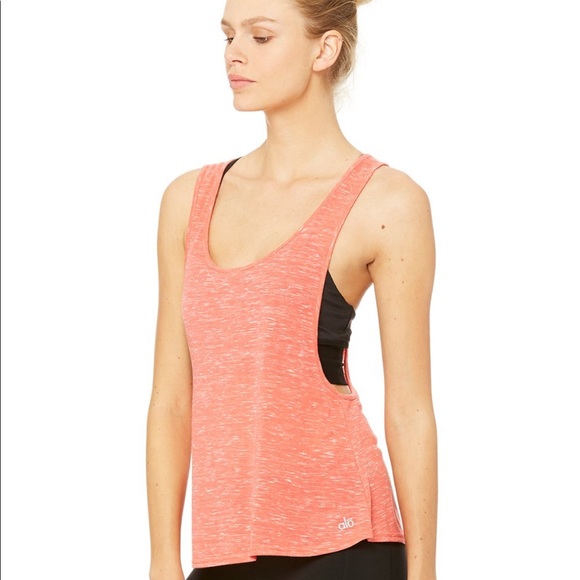 NEW • Alo Yoga • Marina Racerback Tank Top XS Pink - Picture 2 of 7